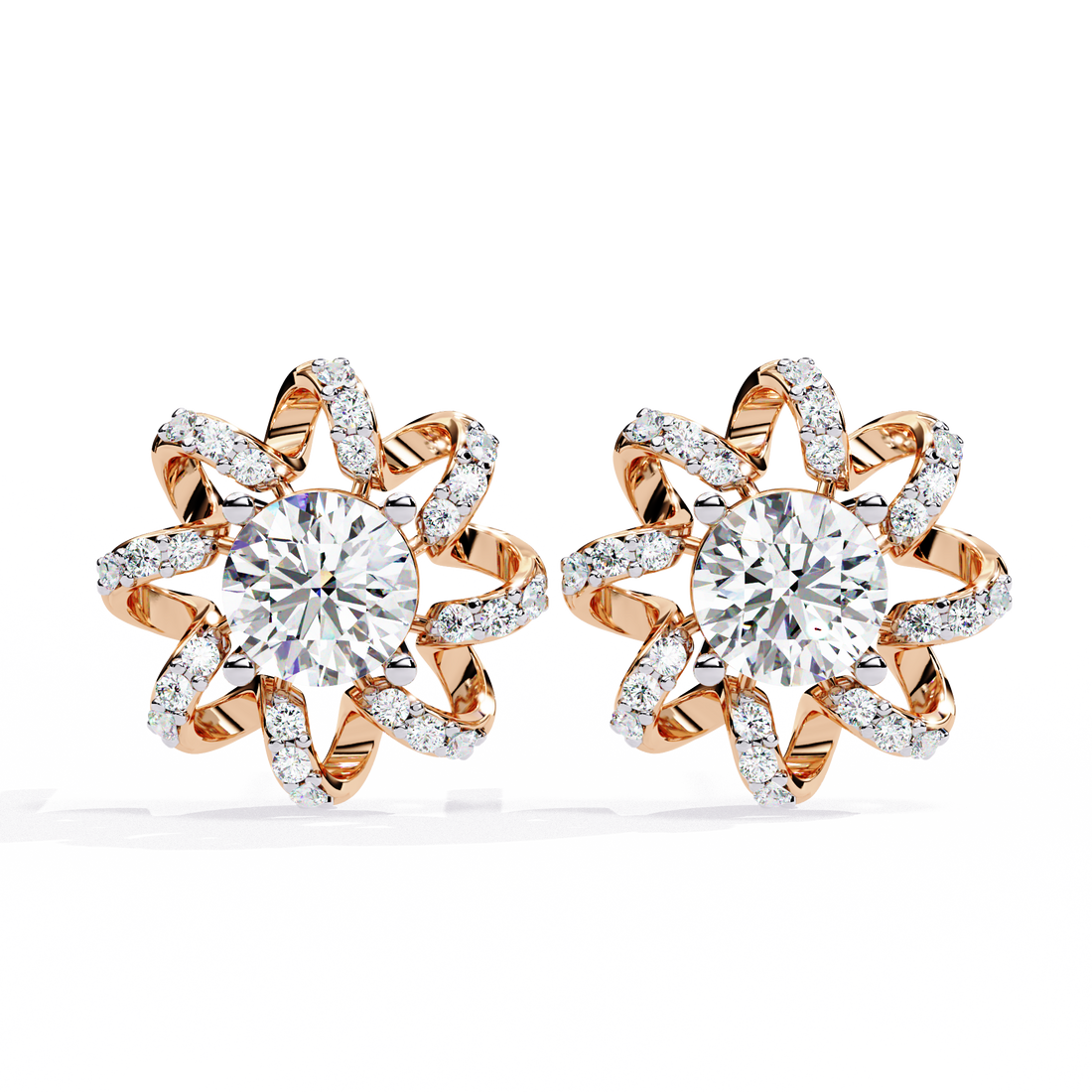 Brilliant 18K GOLD EARRING WITH LAB-GROWN DIAMOND.