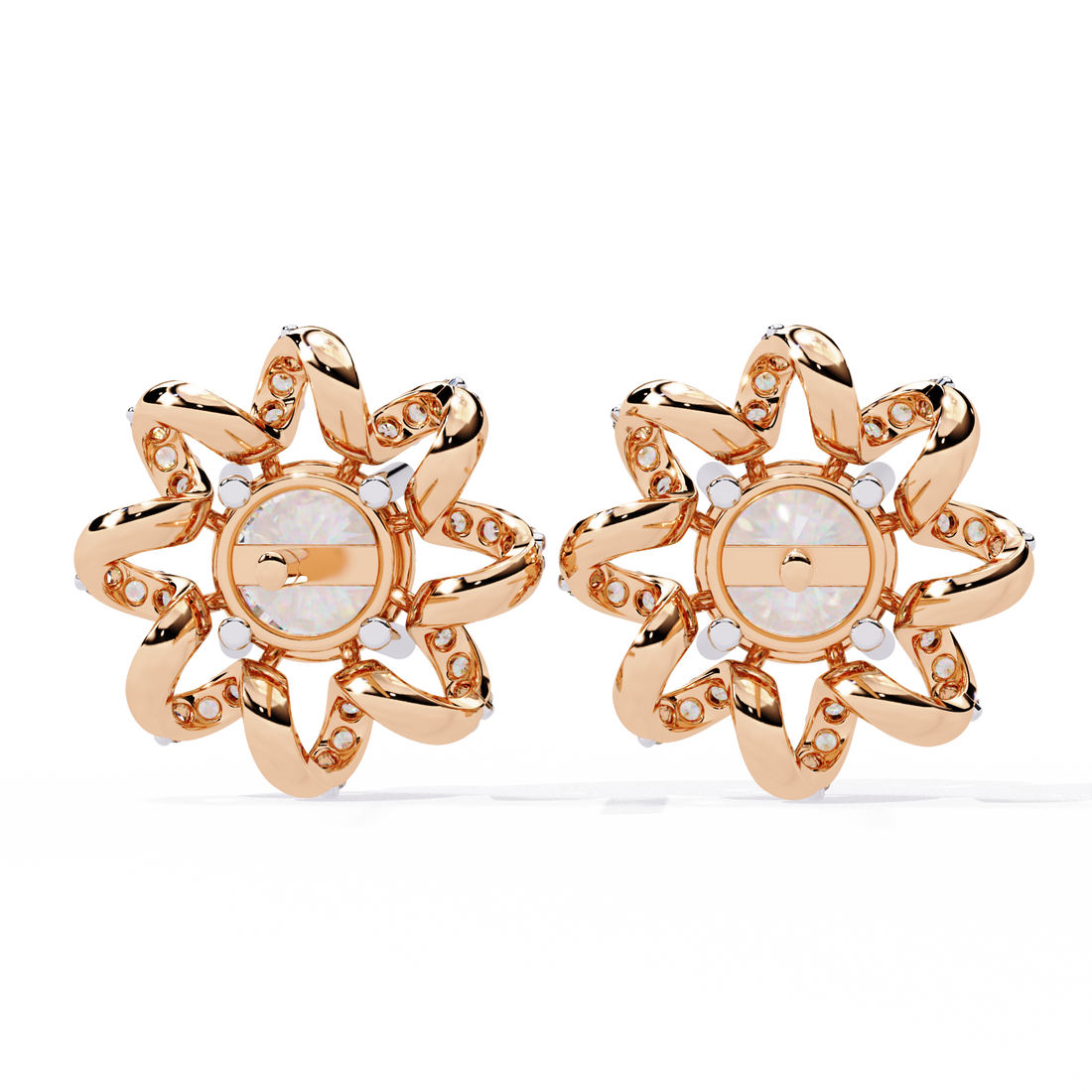 Brilliant 18K GOLD EARRING WITH LAB-GROWN DIAMOND.