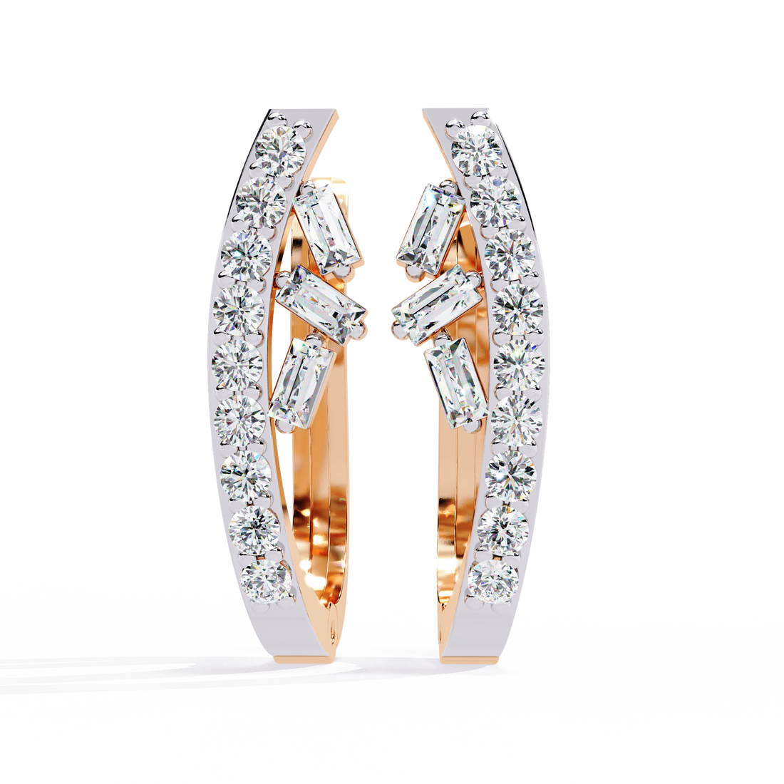 Brilliant 18K GOLD EARRING WITH LAB-GROWN DIAMOND.