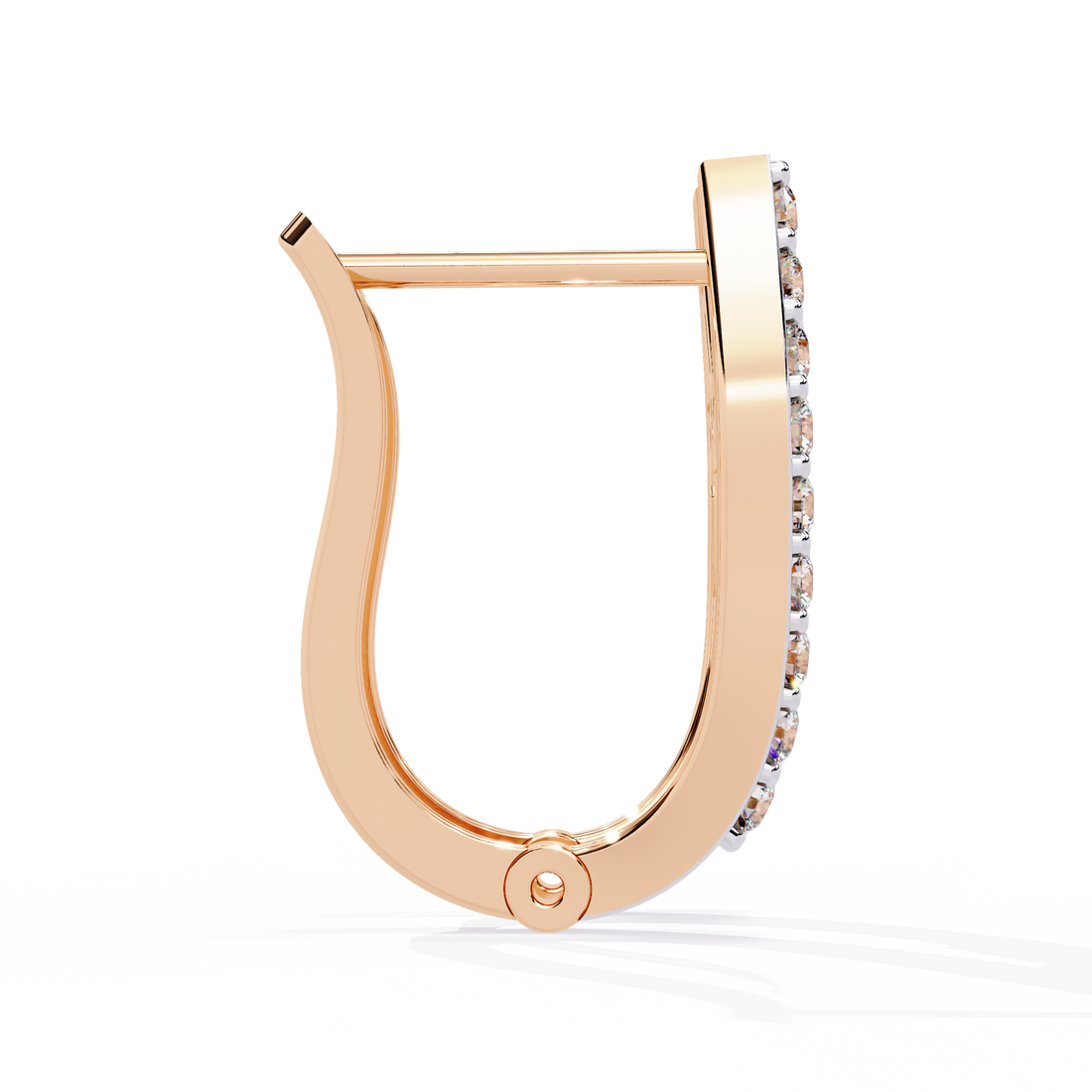 Brilliant 18K GOLD EARRING WITH LAB-GROWN DIAMOND.