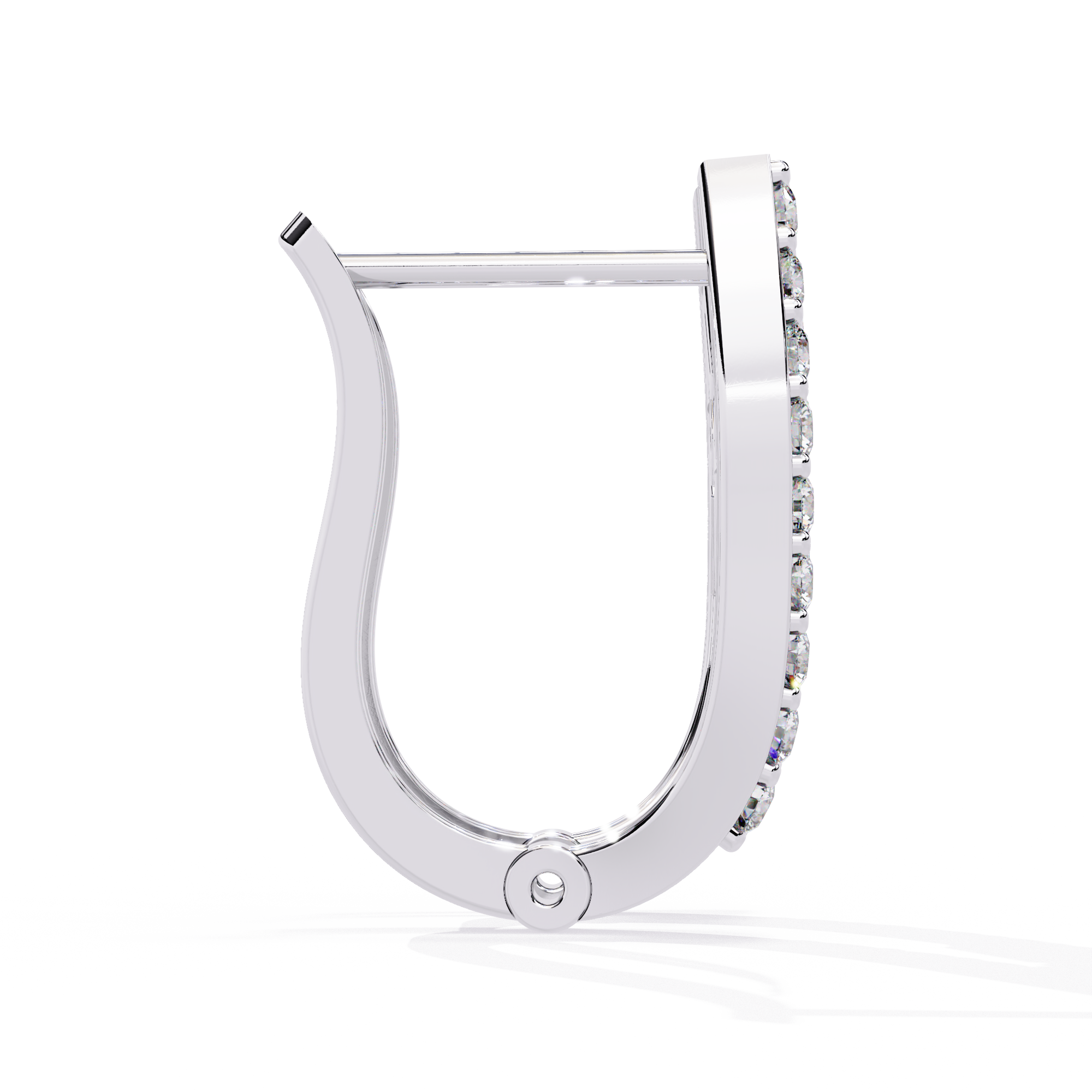 Brilliant 18K GOLD EARRING WITH LAB-GROWN DIAMOND.