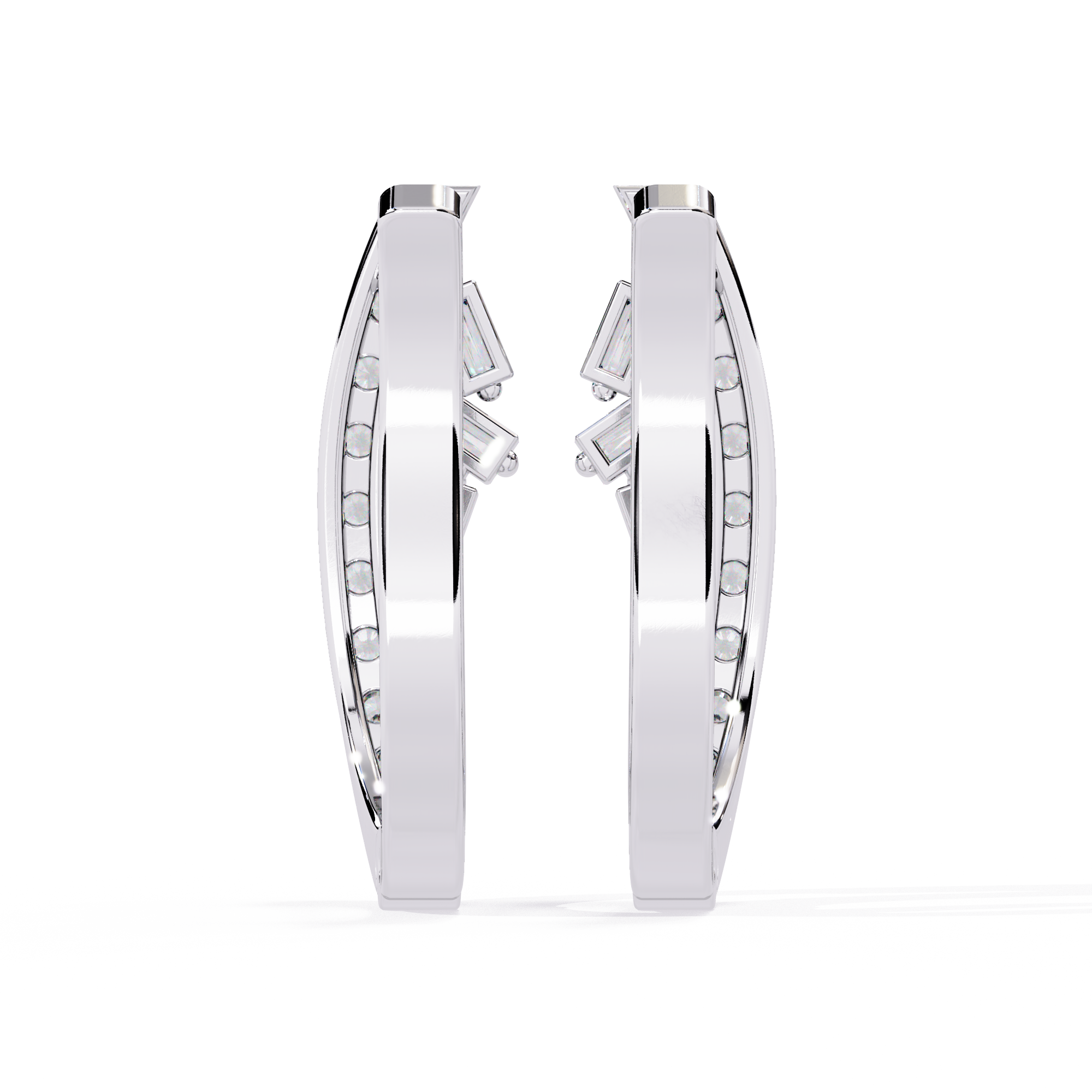 Brilliant 18K GOLD EARRING WITH LAB-GROWN DIAMOND.