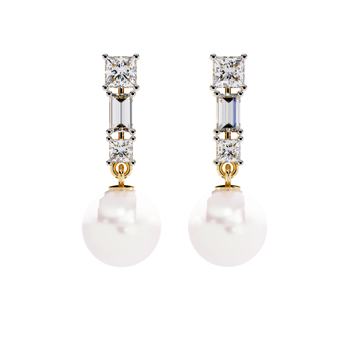 Brilliant 18K GOLD EARRING WITH LAB-GROWN DIAMOND.
