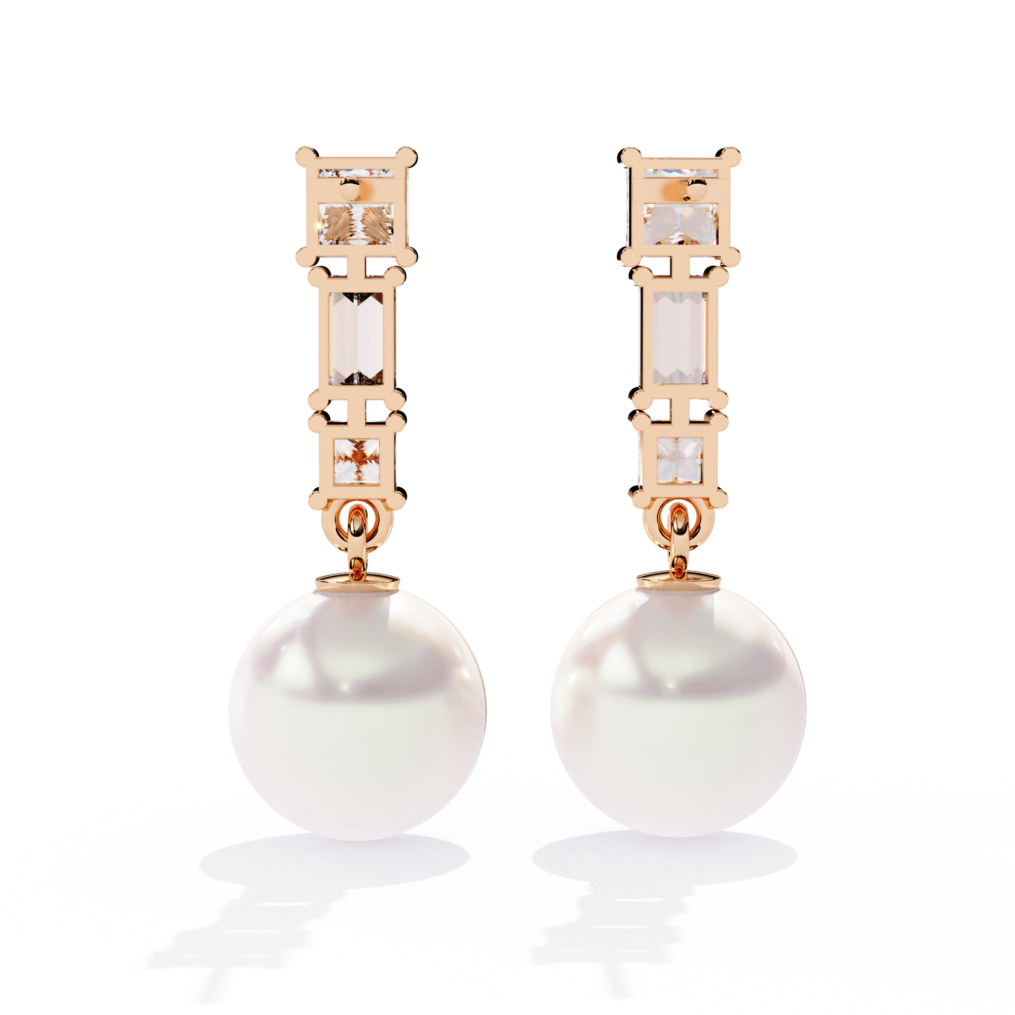 Brilliant 18K GOLD EARRING WITH LAB-GROWN DIAMOND.