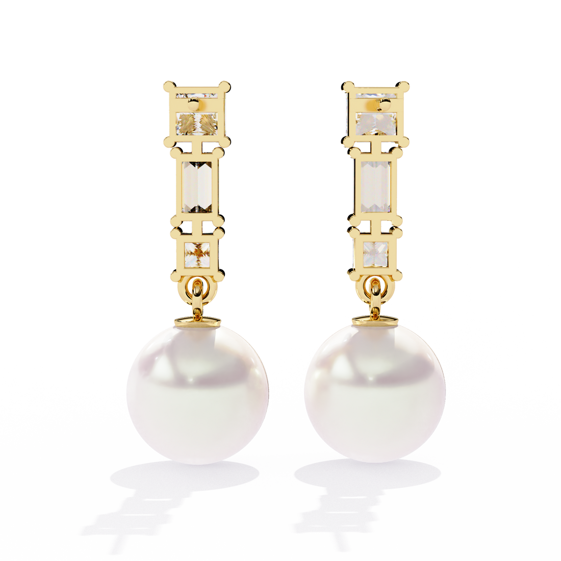 Brilliant 18K GOLD EARRING WITH LAB-GROWN DIAMOND.