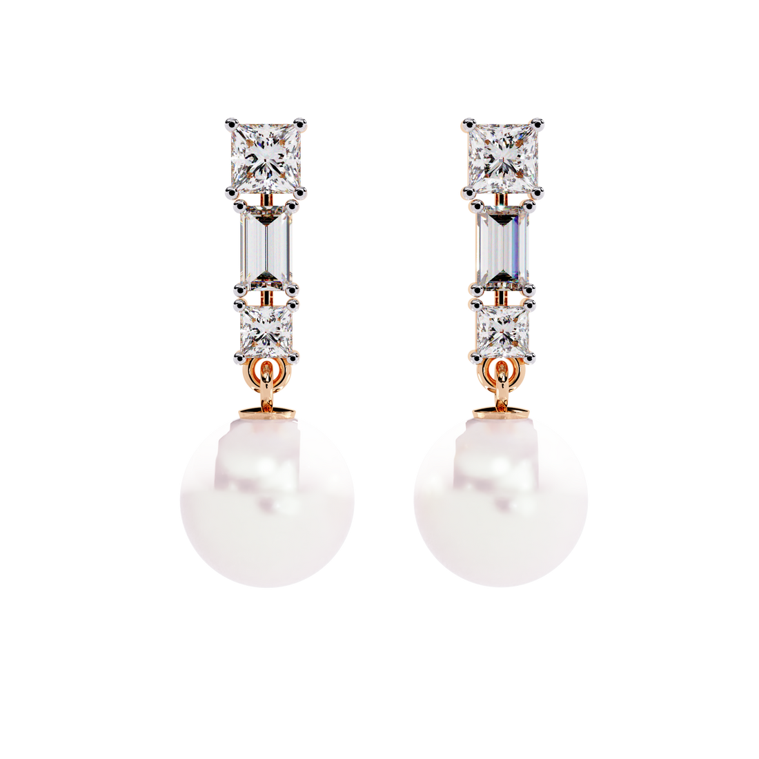 Brilliant 18K GOLD EARRING WITH LAB-GROWN DIAMOND.
