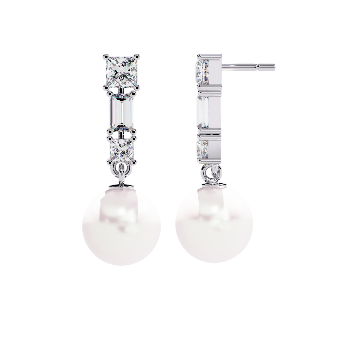 Brilliant 18K GOLD EARRING WITH LAB-GROWN DIAMOND.