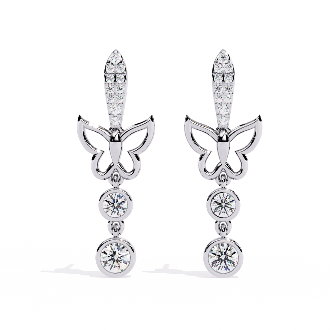 Brilliant 18K GOLD EARRING WITH LAB-GROWN DIAMOND.