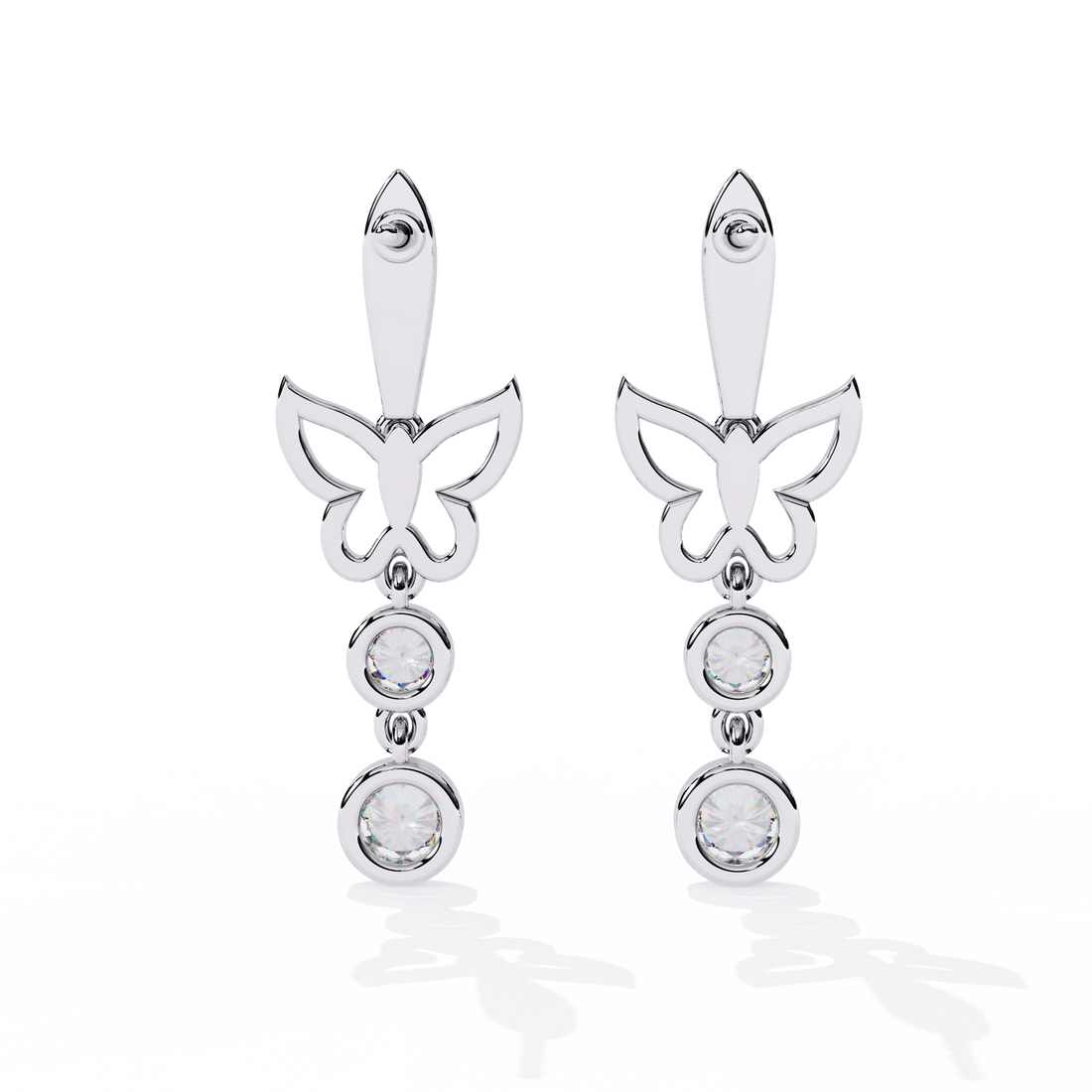 Brilliant 18K GOLD EARRING WITH LAB-GROWN DIAMOND.