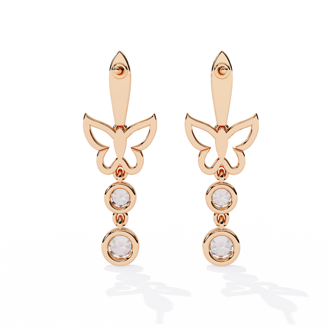 Brilliant 18K GOLD EARRING WITH LAB-GROWN DIAMOND.