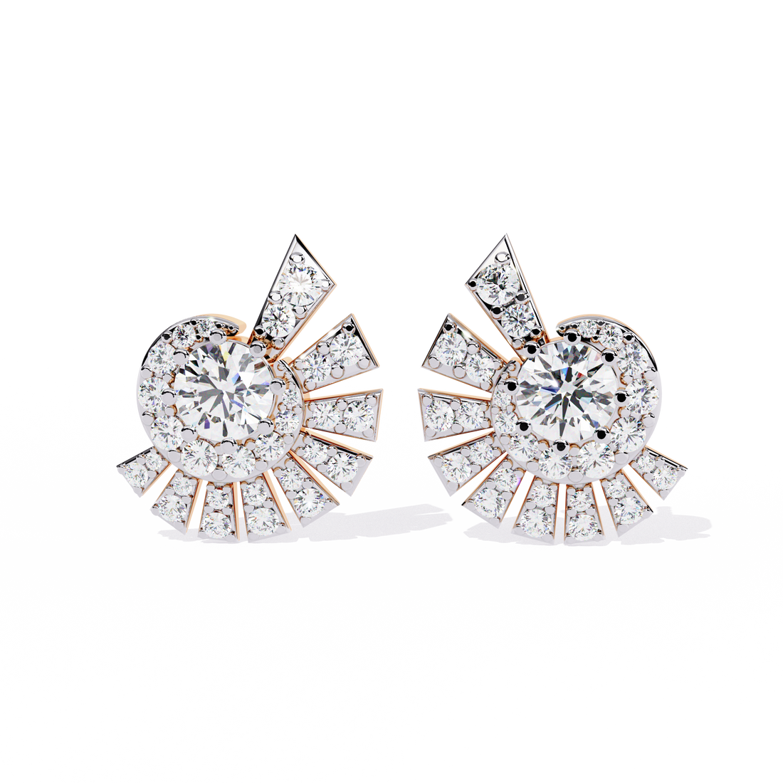 Brilliant 18K GOLD EARRING WITH LAB-GROWN DIAMOND.
