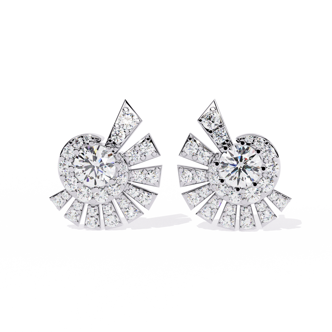 Brilliant 18K GOLD EARRING WITH LAB-GROWN DIAMOND.