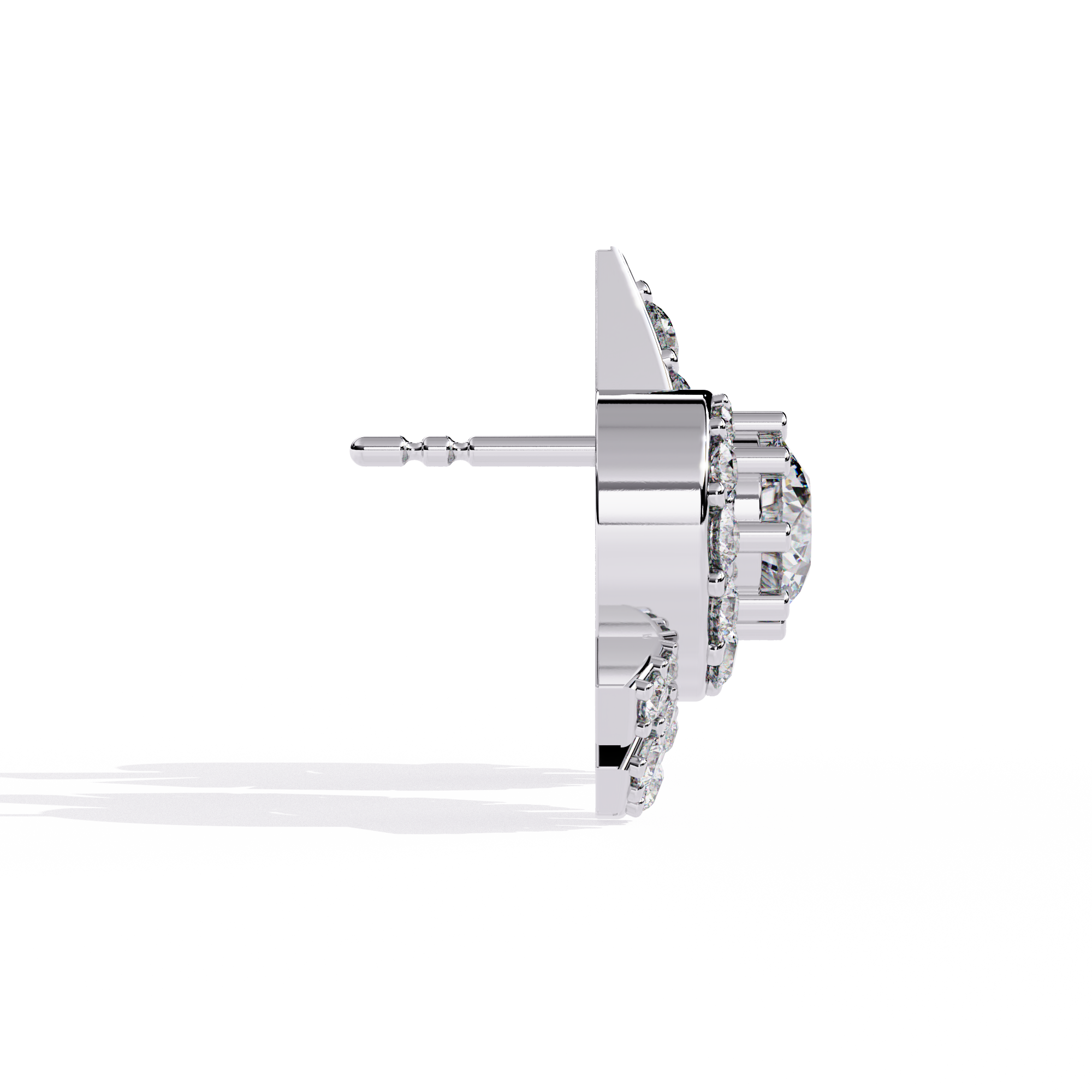 Brilliant 18K GOLD EARRING WITH LAB-GROWN DIAMOND.