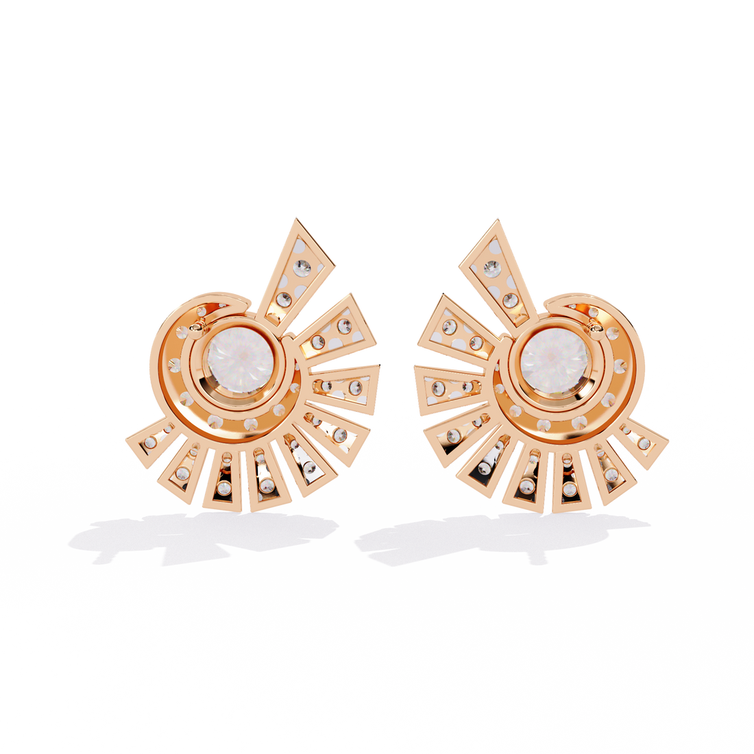 Brilliant 18K GOLD EARRING WITH LAB-GROWN DIAMOND.