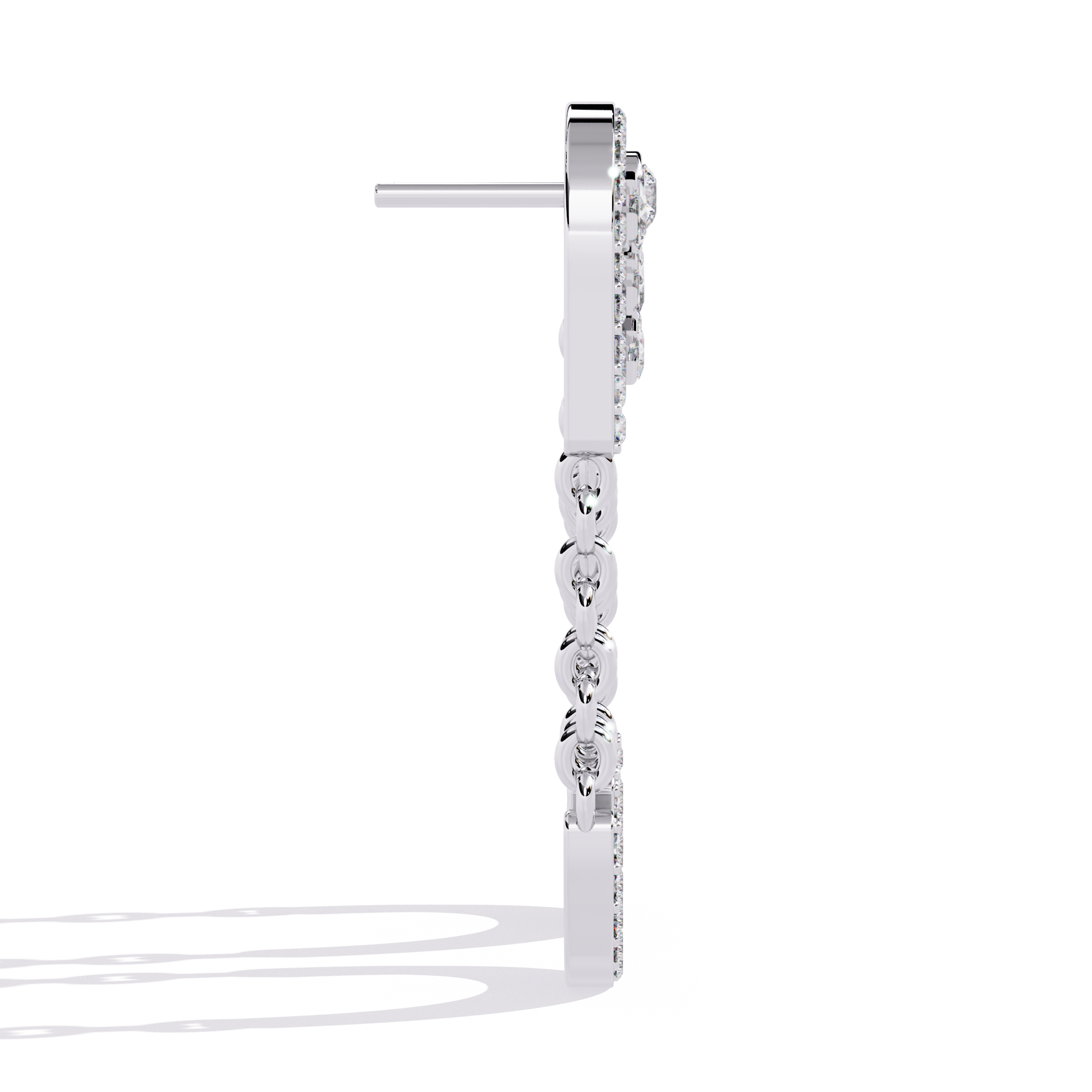 Brilliant 18K GOLD EARRING WITH LAB-GROWN DIAMOND.