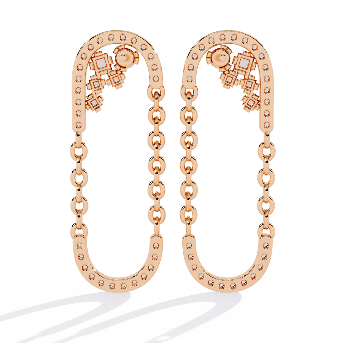 Brilliant 18K GOLD EARRING WITH LAB-GROWN DIAMOND.