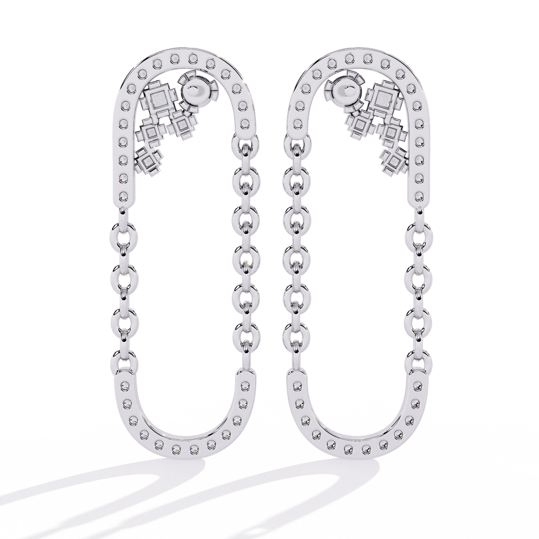 Brilliant 18K GOLD EARRING WITH LAB-GROWN DIAMOND.