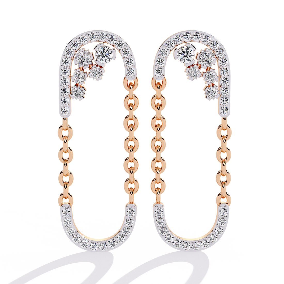 Brilliant 18K GOLD EARRING WITH LAB-GROWN DIAMOND.