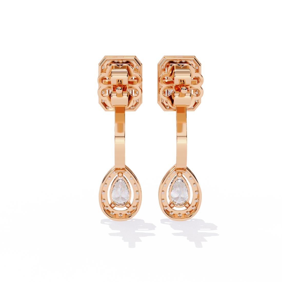 Brilliant 18K GOLD EARRING WITH LAB-GROWN DIAMOND.