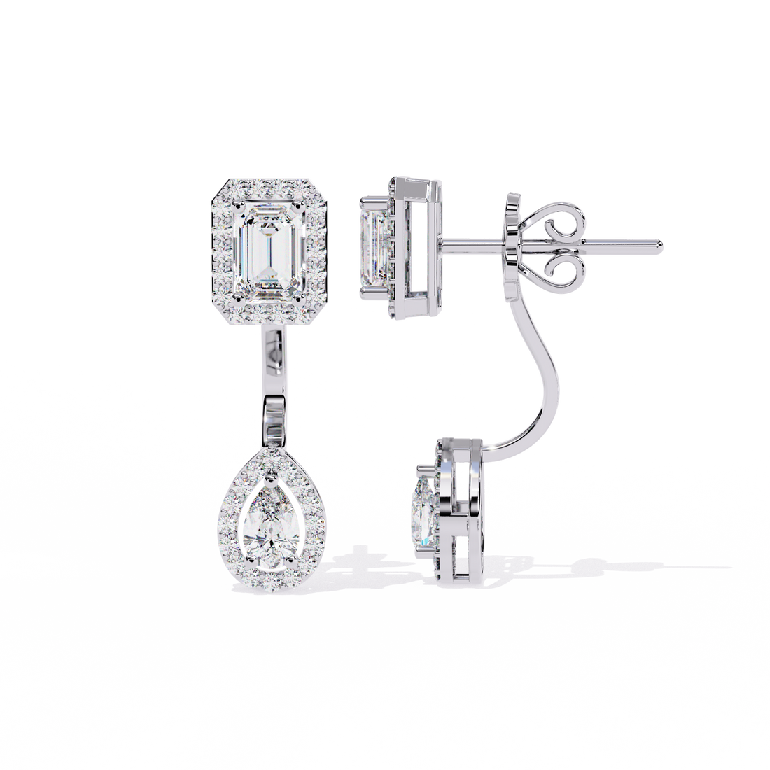 Brilliant 18K GOLD EARRING WITH LAB-GROWN DIAMOND.