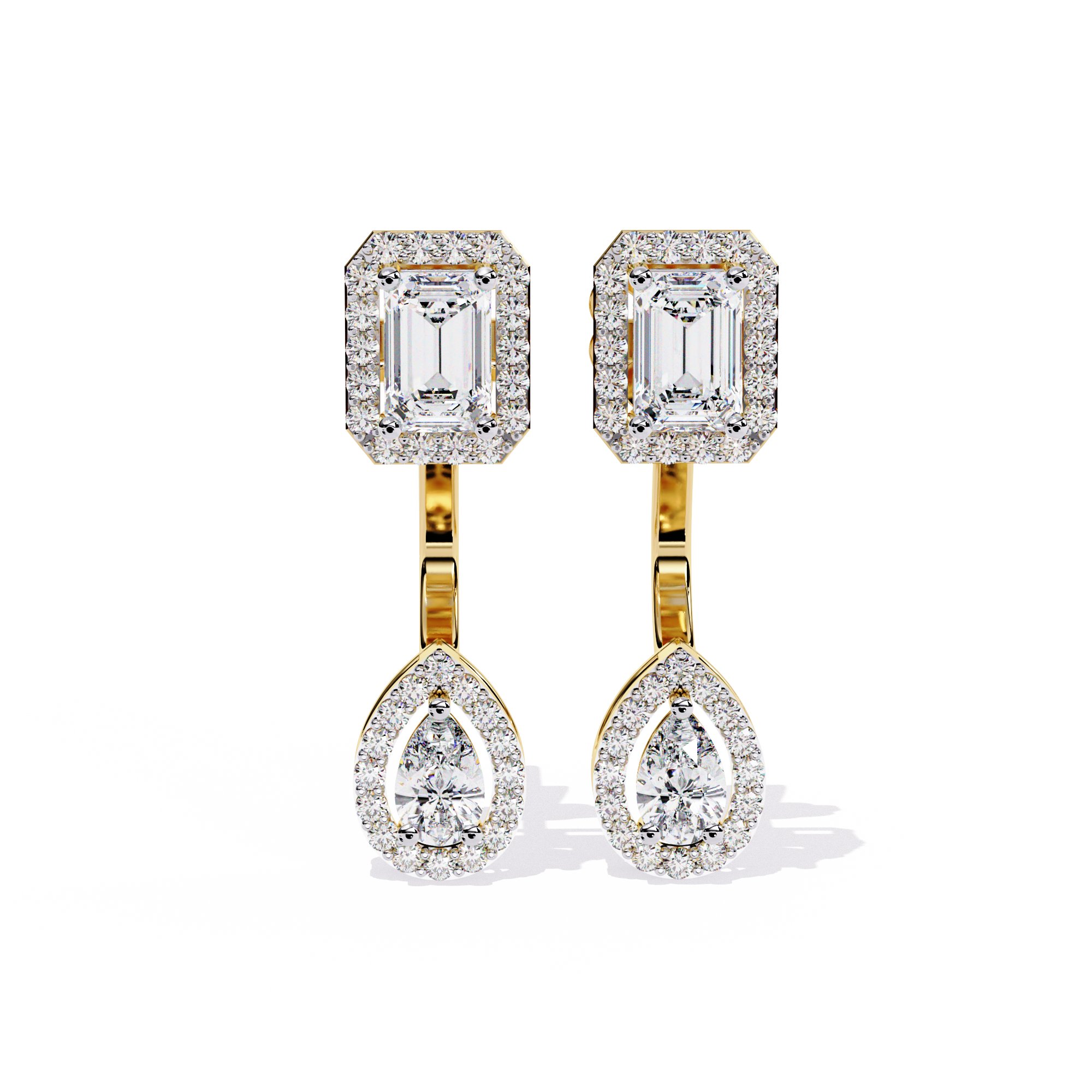 Brilliant 18K GOLD EARRING WITH LAB-GROWN DIAMOND.
