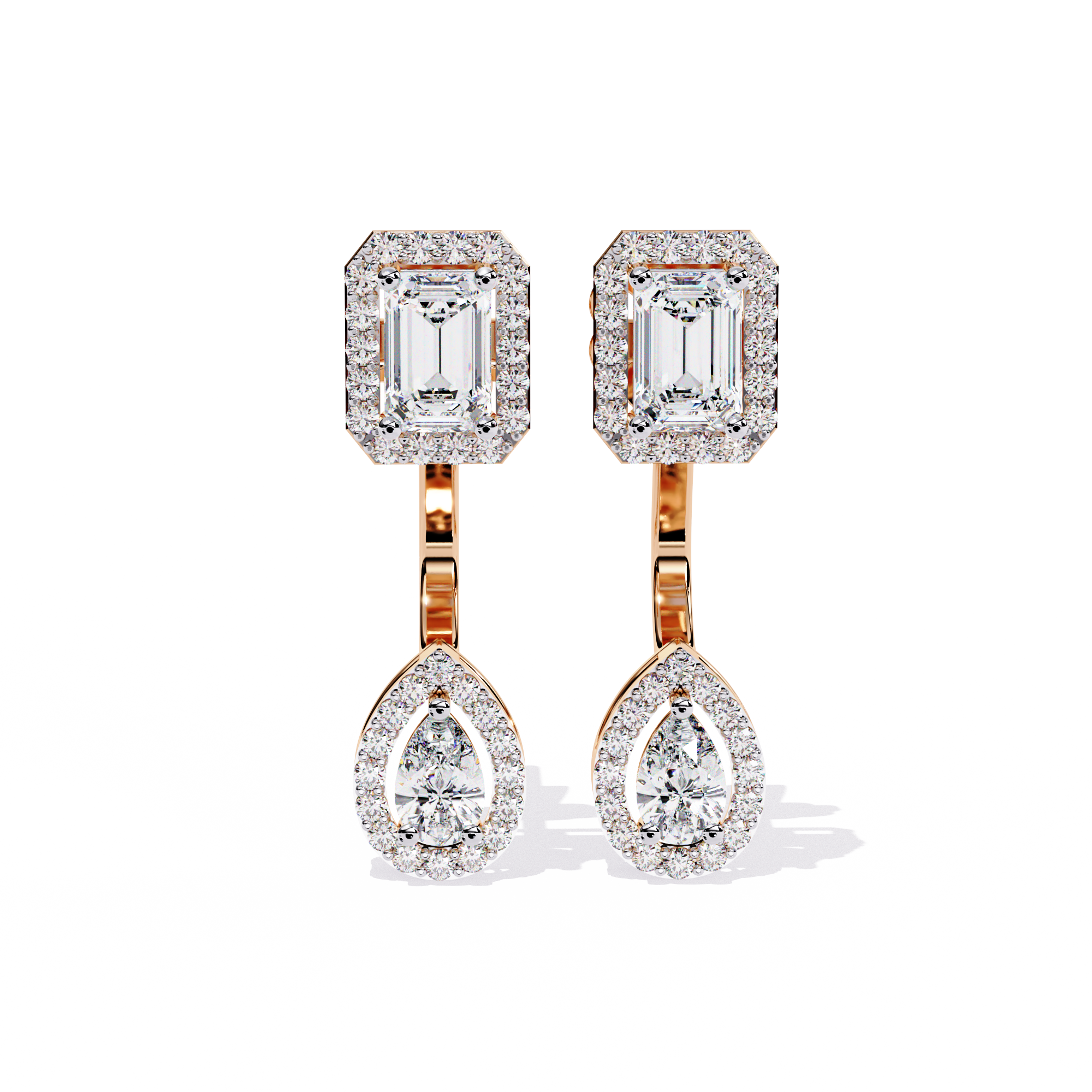 Brilliant 18K GOLD EARRING WITH LAB-GROWN DIAMOND.