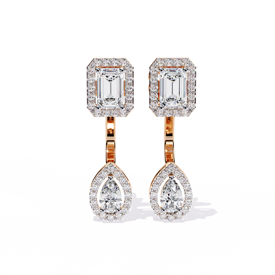 Brilliant 18K GOLD EARRING WITH LAB-GROWN DIAMOND.