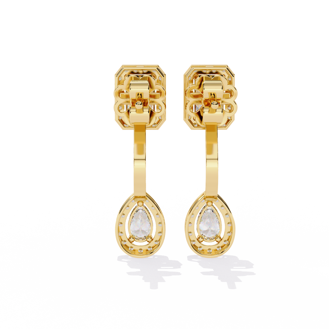 Brilliant 18K GOLD EARRING WITH LAB-GROWN DIAMOND.