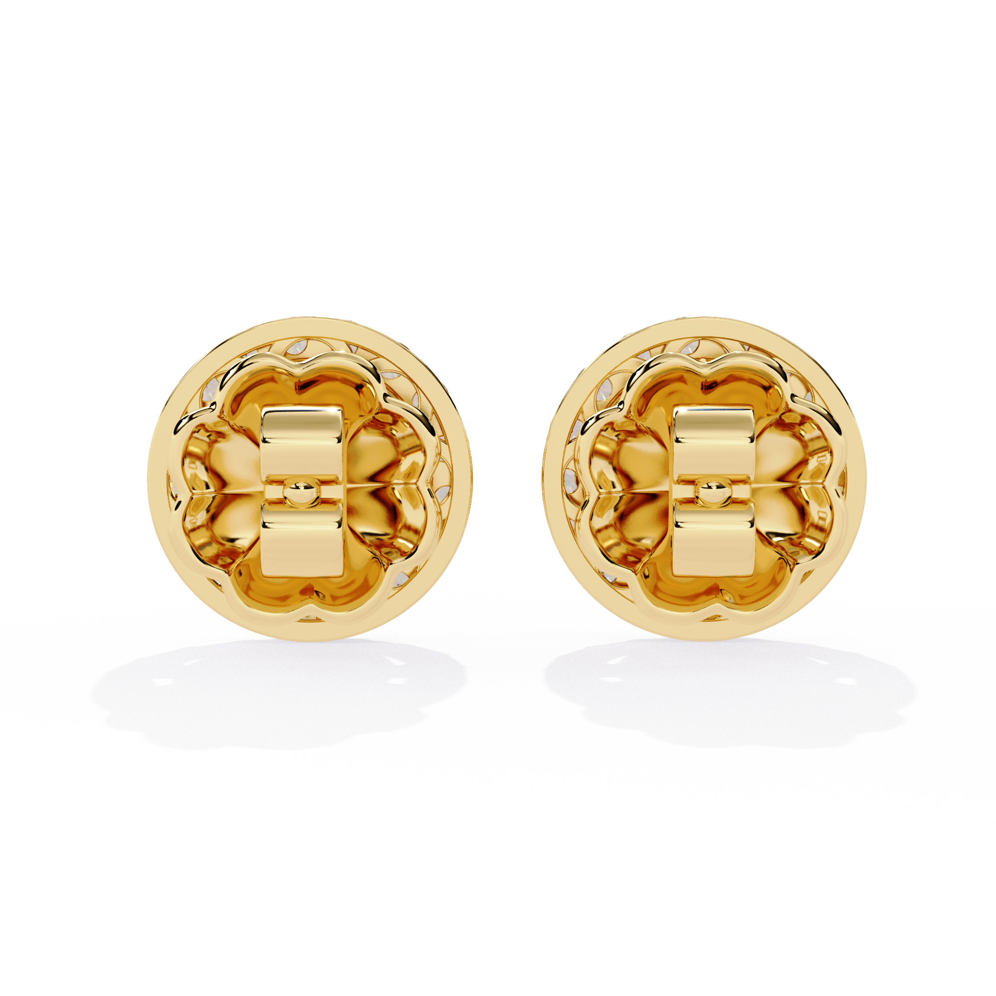 Brilliant 18K GOLD EARRING WITH LAB-GROWN DIAMOND.