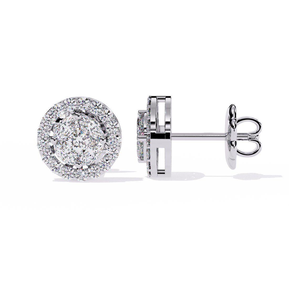 Brilliant 18K GOLD EARRING WITH LAB-GROWN DIAMOND.