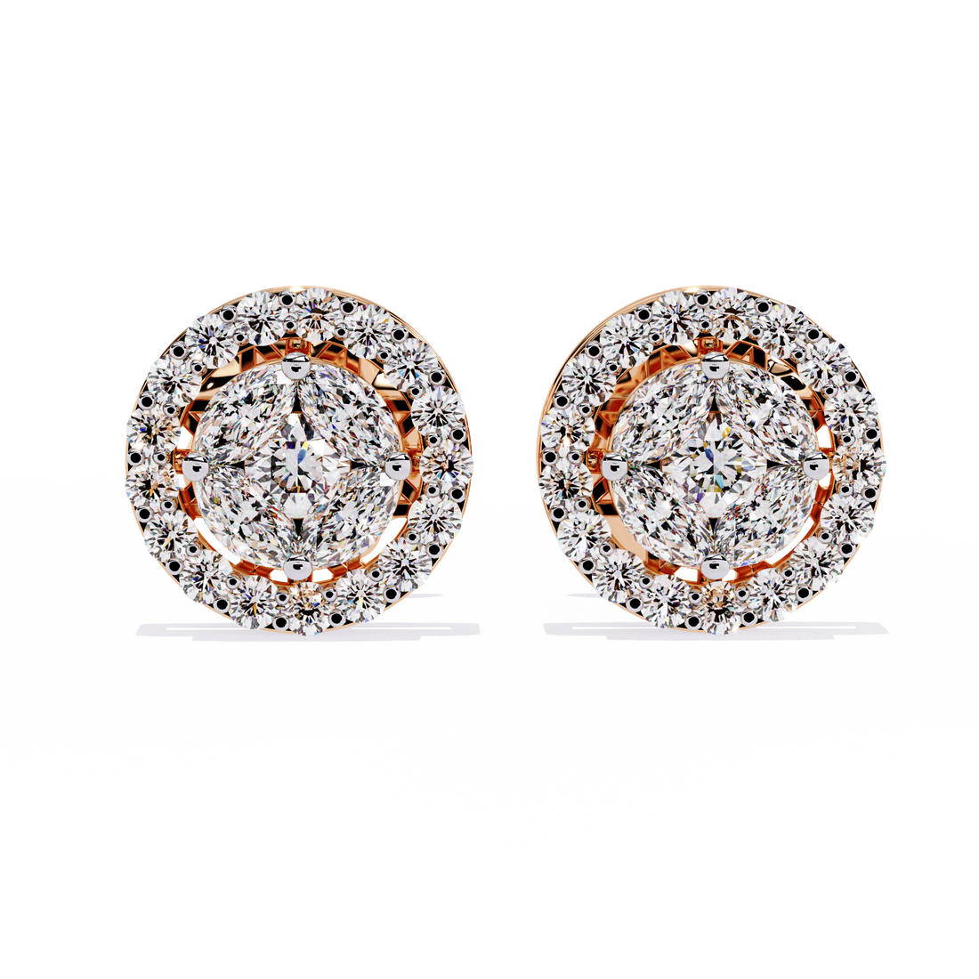 Brilliant 18K GOLD EARRING WITH LAB-GROWN DIAMOND.