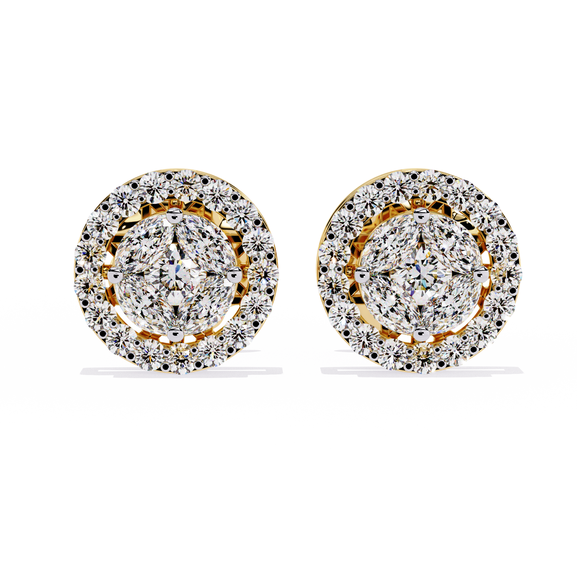 Brilliant 18K GOLD EARRING WITH LAB-GROWN DIAMOND.