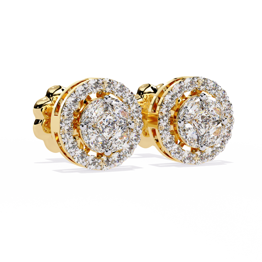 Brilliant 18K GOLD EARRING WITH LAB-GROWN DIAMOND.