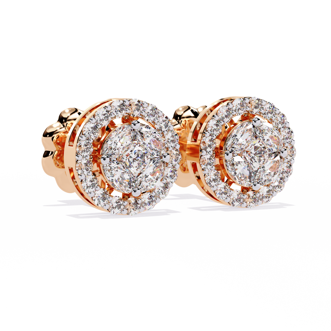 Brilliant 18K GOLD EARRING WITH LAB-GROWN DIAMOND.