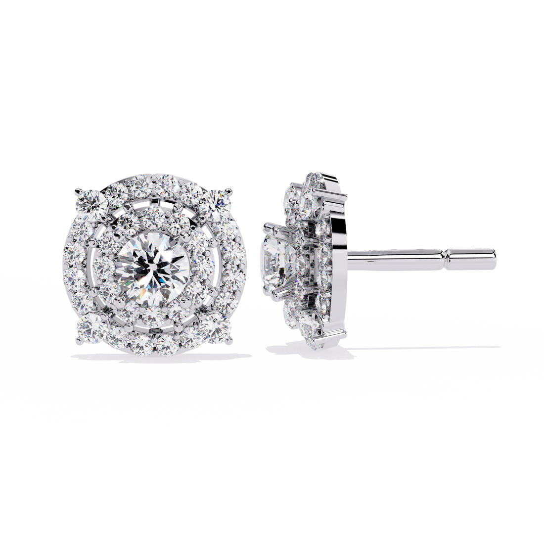 Brilliant 18K GOLD EARRING WITH LAB-GROWN DIAMOND.