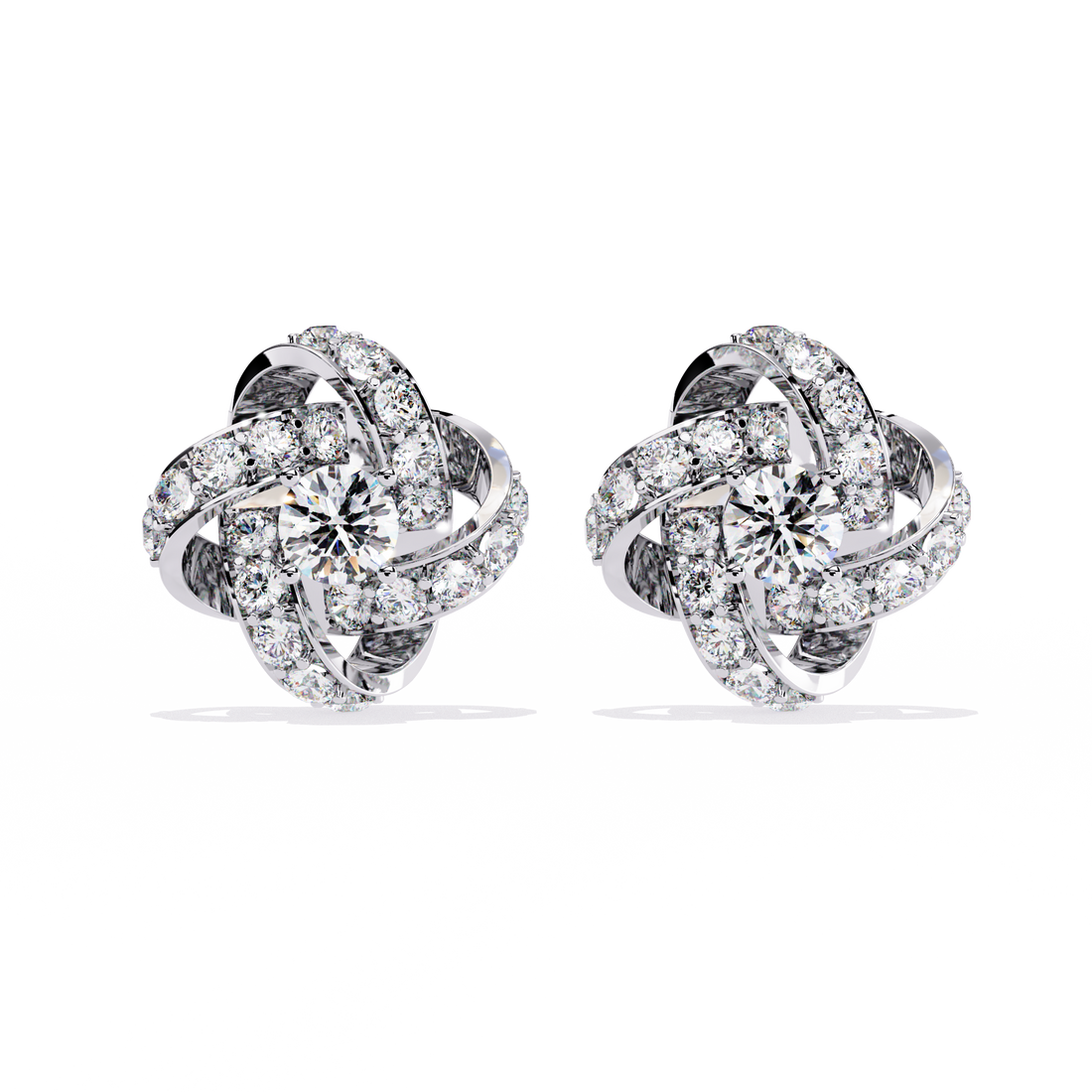 Brilliant 18K GOLD EARRING WITH LAB-GROWN DIAMOND.