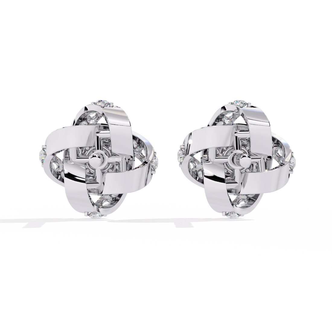 Brilliant 18K GOLD EARRING WITH LAB-GROWN DIAMOND.