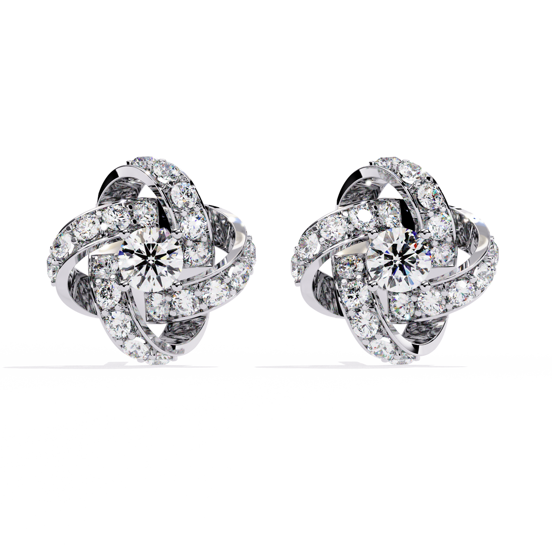 Brilliant 18K GOLD EARRING WITH LAB-GROWN DIAMOND.