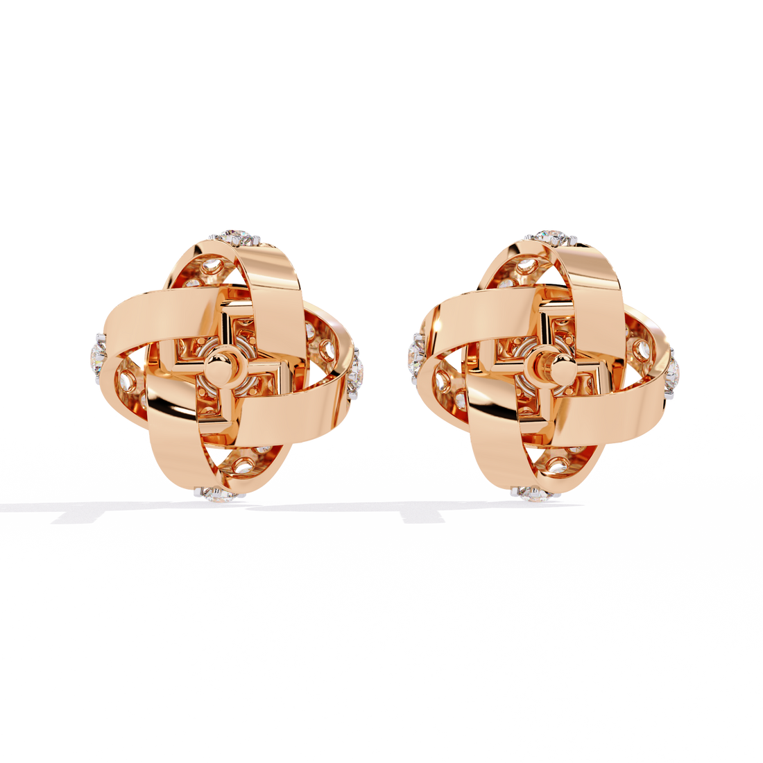 Brilliant 18K GOLD EARRING WITH LAB-GROWN DIAMOND.