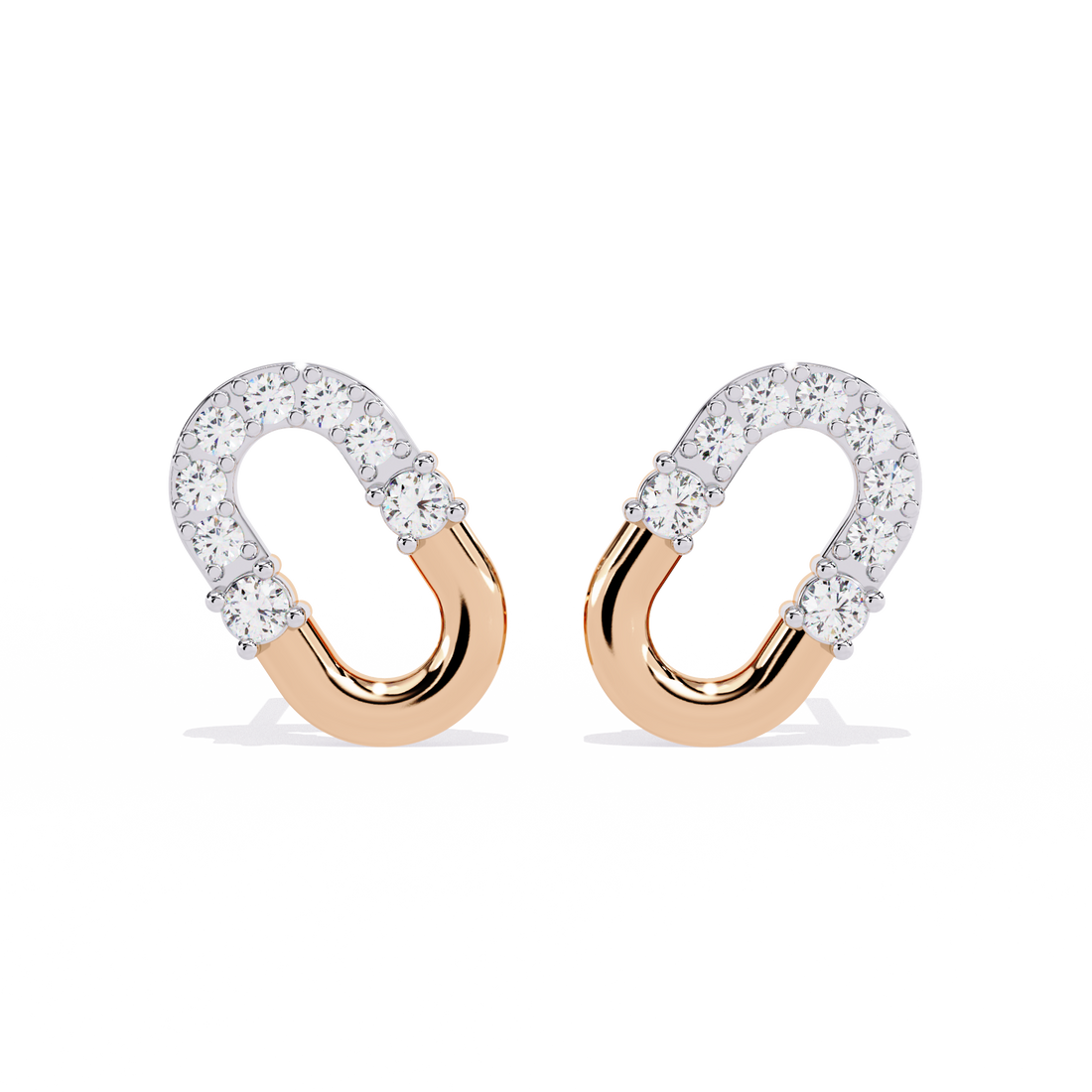 Brilliant 18K GOLD EARRING WITH LAB-GROWN DIAMOND.