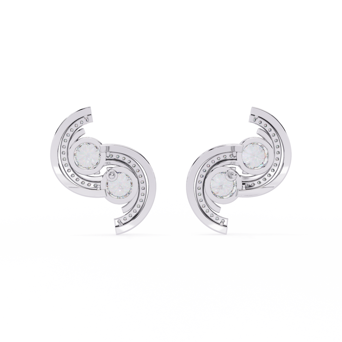 Brilliant 18K GOLD EARRING WITH LAB-GROWN DIAMOND.