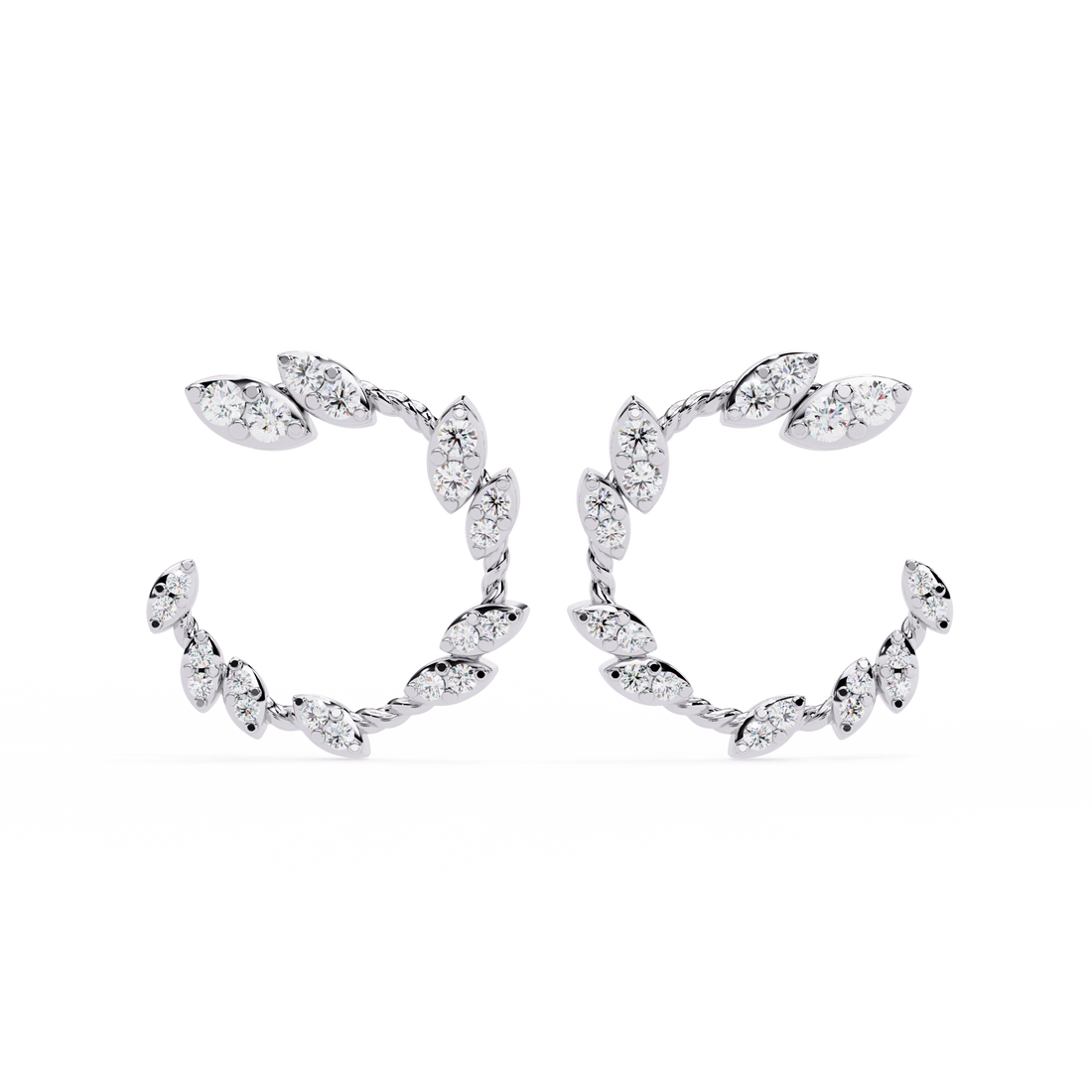Brilliant 18K GOLD EARRING WITH LAB-GROWN DIAMOND.
