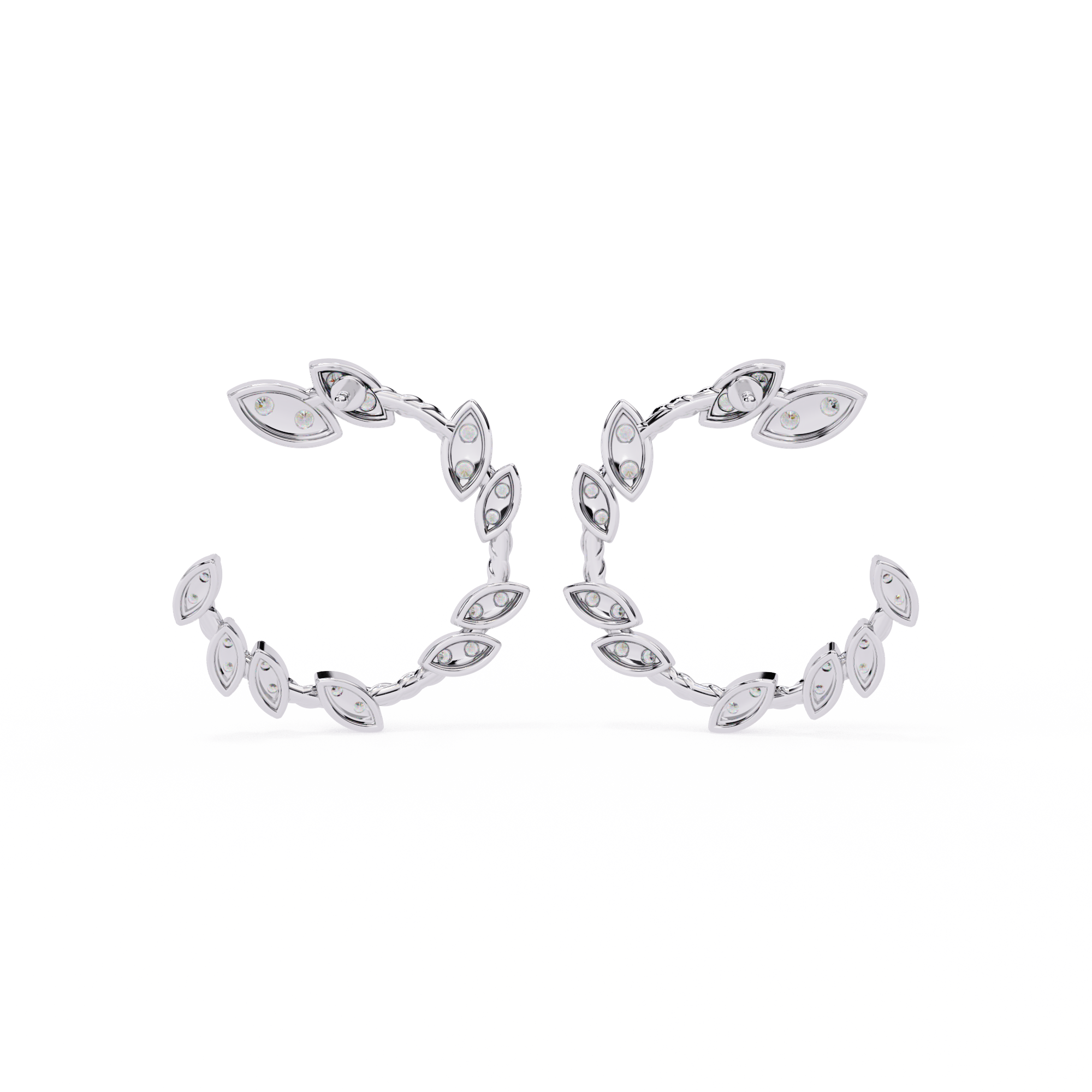 Brilliant 18K GOLD EARRING WITH LAB-GROWN DIAMOND.