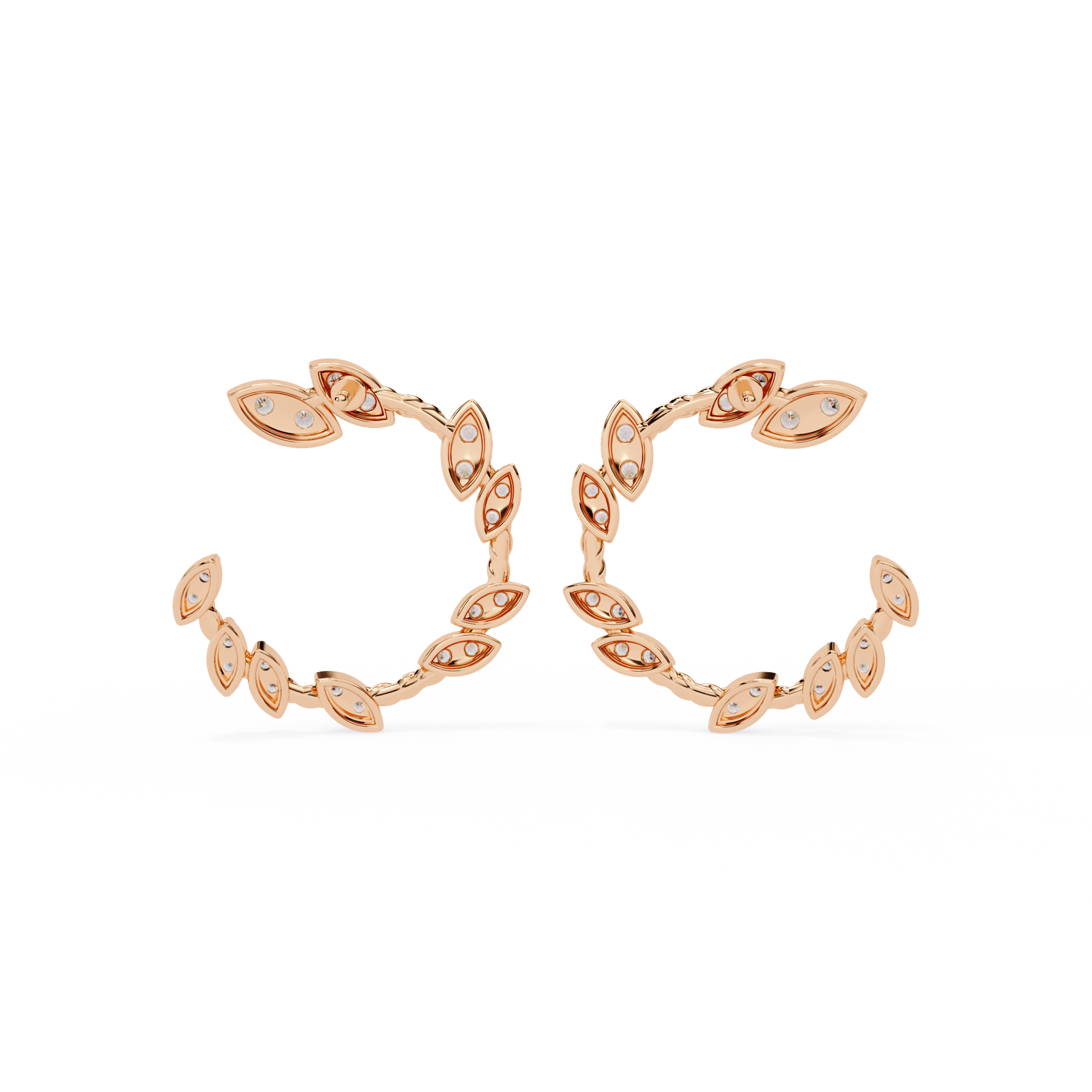 Brilliant 18K GOLD EARRING WITH LAB-GROWN DIAMOND.