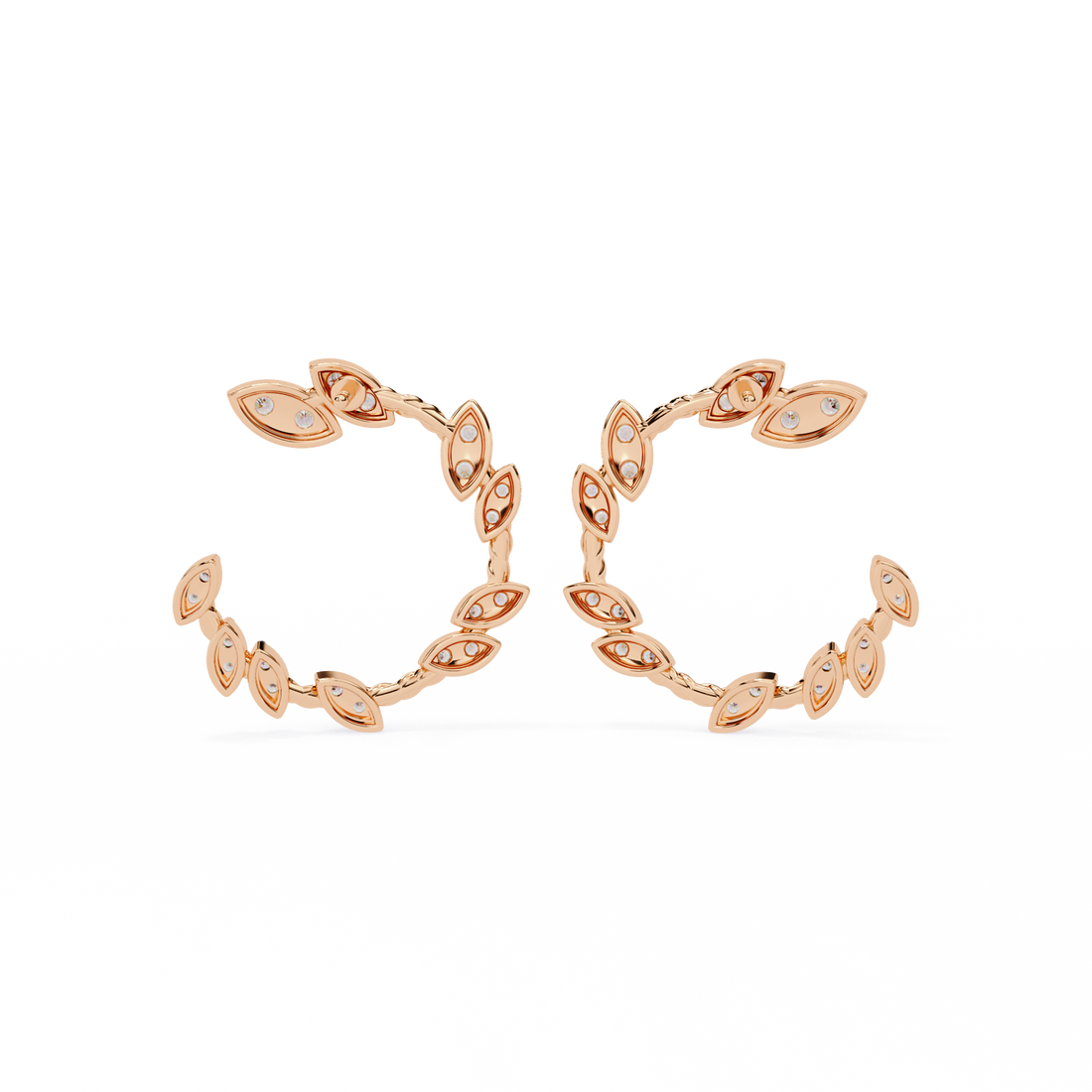 Brilliant 18K GOLD EARRING WITH LAB-GROWN DIAMOND.