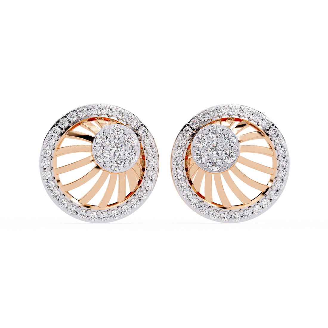 Brilliant 18K GOLD EARRING WITH LAB-GROWN DIAMOND.