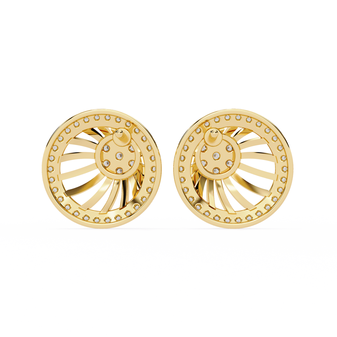 Brilliant 18K GOLD EARRING WITH LAB-GROWN DIAMOND.