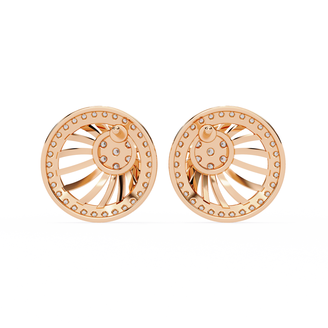 Brilliant 18K GOLD EARRING WITH LAB-GROWN DIAMOND.