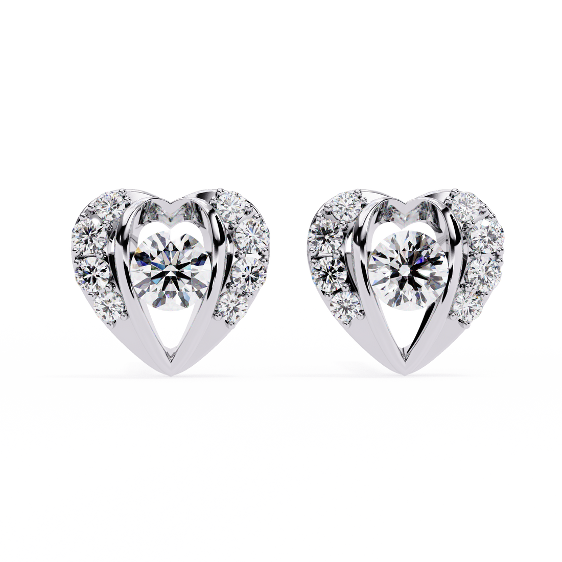Brilliant 18K GOLD EARRING WITH LAB-GROWN DIAMOND.