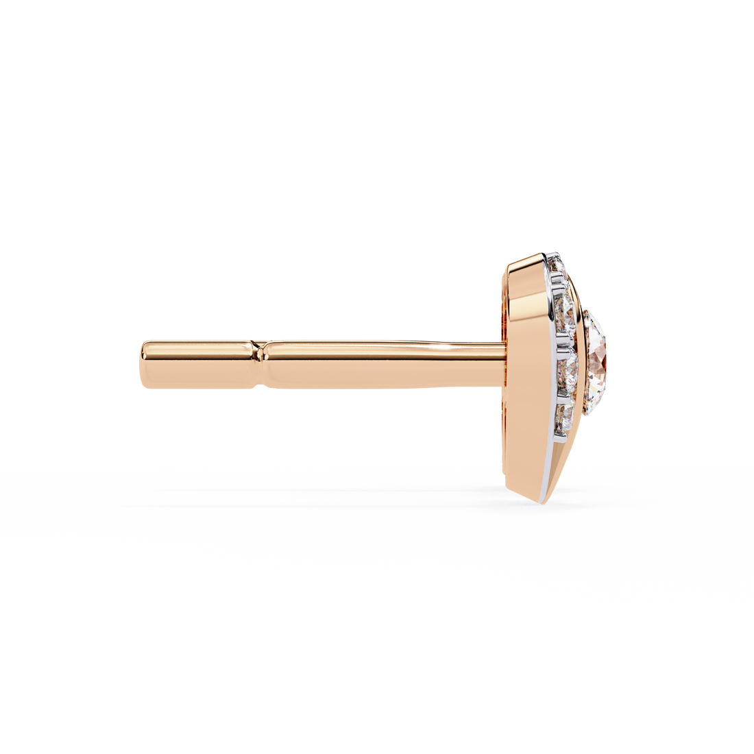 Brilliant 18K GOLD EARRING WITH LAB-GROWN DIAMOND.